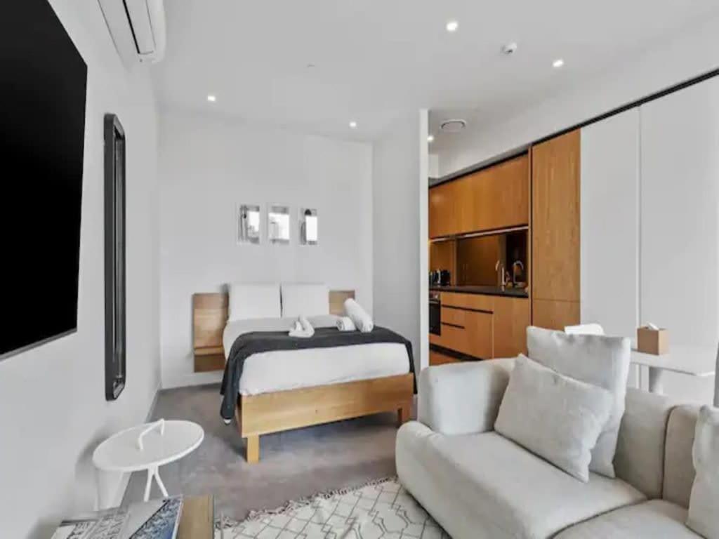 Modern One Bedroom Apartment In Wynyard Quarter Auckland Esterno foto