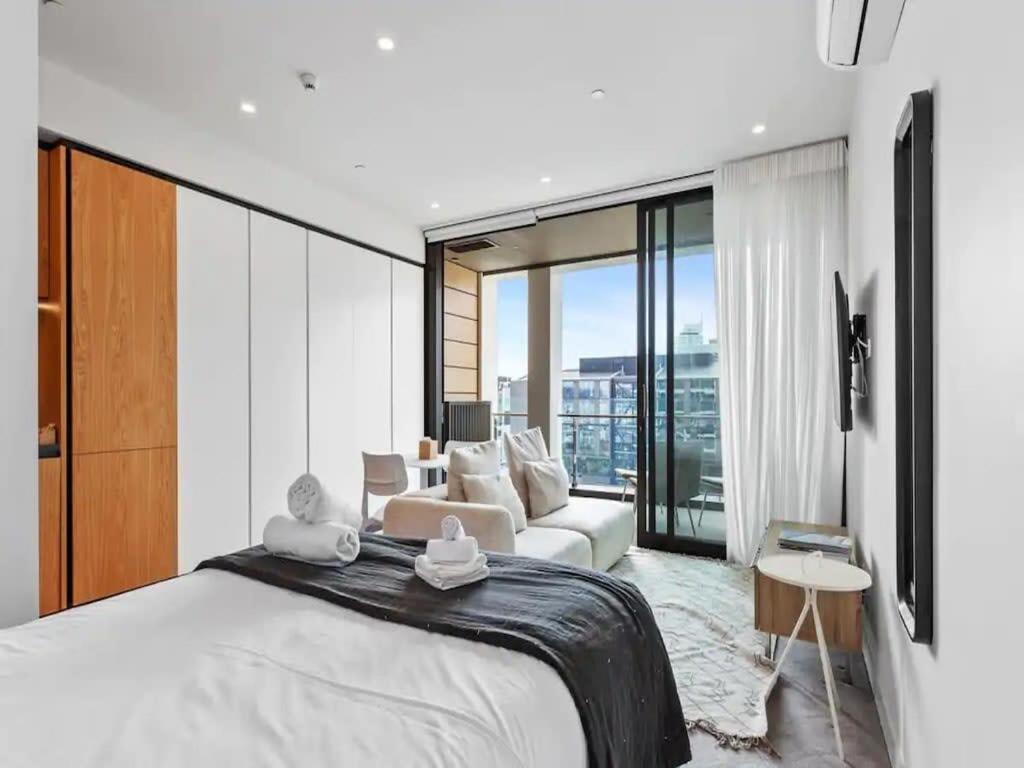 Modern One Bedroom Apartment In Wynyard Quarter Auckland Esterno foto